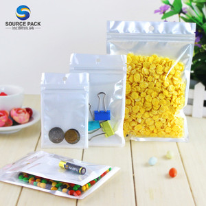 Sac d'emballage zip-lock en plastique à fermeture éclair transparente personnalisée à trois joints latéraux - Product Image 3