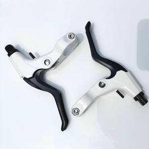 Leviers de frein de vélo en alliage d'aluminium, 3 doigts, noir et blanc, accessoires de frein pour vélo de montagne - Product Image 1