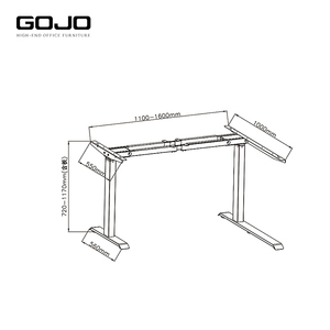 Ergonomic hình chữ <span class=keywords><strong>L</strong></span> PC máy tính xách tay bàn động cơ kép đứng bàn văn phòng điện điều chỉnh chiều cao bằng Gỗ Kim Loại Thiết kế mới <span class=keywords><strong>L</strong></span> hình - Product Image 5
