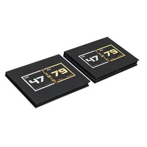 Cajas de embalaje de monedas de cartón reciclado rígido de Oro Negro impresas personalizadas, respetuosas con el medio ambiente y populares - Product Image 3