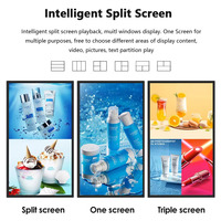Pantalla LCD para Interiores de 32/43/50/55 Pulgadas, Soporte de Pared para Señalización Digital, Pantalla Publicitaria con Sistema Android/Windows