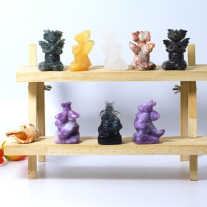 Sculpture en <span class=keywords><strong>cristal</strong></span> de dragon de calcite jaune naturelle sculptée à la main Offres Spéciales pour cadeau modèle décoratif pour la collection de cristaux - Product Image 1