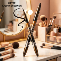 Menow E431 OEM \ ODM Marque privée Maquillage Waterproof Très fin Lisse Mat Crayon Eyeliner Liquide Cosmétiques Usine Vente en Gros