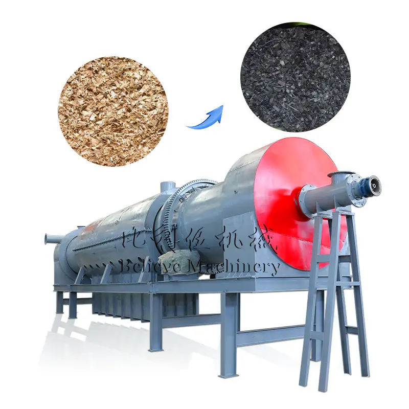 Tungku karbonisasi untuk mesin pembuat arang serbuk gergaji
