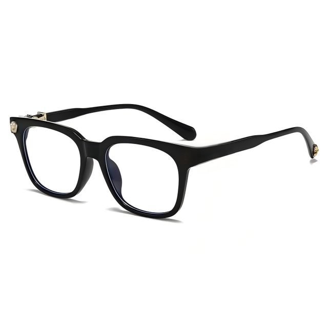 Vintage Style-Optical Frames|Classic Retro-Square PC CH Frames-with Silver Decor|Affordable-Fashion| Professional Optical Shops