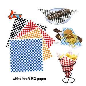 Custom Logo Printing Grease Proof <b>Food</b> <b>Wrapping</b> <b>Paper</b> Hamburger Packaging <b>Paper</b> - Product Image 1