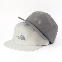 Gorra Deportiva Transpirable de 5 Paneles Personalizada, de Alta Calidad, de Poliéster, para Correr, Ajustable, Bordada e Impresa, para Campamento, Venta al Por Mayor