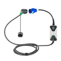 Chargeur de véhicule électrique portable 7 kW 32 A pour la maison, type 2 IEC 62196, pour voiture électrique, chargeur EV 7 kW, vente chaude