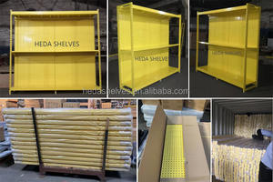 الليمون الأصفر اللون أستراليا نمط مستودع رف تخزين معادن الصناعية أنواع الملفات الصلب رف للأحمال الشاقة رفوف - Product Image 5