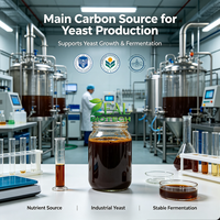 Aliment de Fermentation Biologique : Mélasse de Betterave, Sucre Naturel, Produit Collatéral Riche en Sucrose, Alimentation Animale, Levure d'Éthanol, Colorant Caramel ZEAL