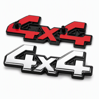 Emblème de voiture personnalisé 4x4 tout-terrain en plastique ABS chromé 3D, autocollant adhésif pour camion, SUV, garde-boue, personnalisé OEM, vente en gros
