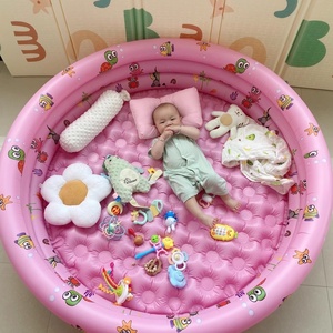 Bể bơi bơm hơi trẻ em bằng nhựa PVC Bền-Lý tưởng để chơi ngoài trời & trong nhà, vui chơi dưới nước đa năng với nhiều màu sắc - Product Image 3