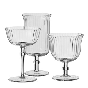Copas de Martini de Cristal Hechas a Mano de 200 ml, Diseño con Tallo Tipo Bambú para Margaritas, Vino y Bebidas de Bar - Product Image 1