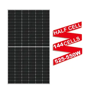 Longi Solar Panels Suppliers Double Glass 520W 525W 530W 540W Mono Solar Panel For Home
