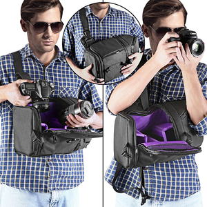 Waterproof Laptop <b>Backpack</b> Camera Bag Anti Slip Zipper Rain Cover Travel Daypack - Product Image 5