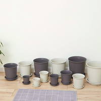 Soucoupes rondes pour pots de fleurs de 9 à 25 cm, plateaux en plastique pour pots en terre cuite, décoration pour la maison et le jardin