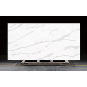 DCT CN7060 Luxe Calacatta Grey Veined, Losas <span class=keywords><strong>de</strong></span> Cuarzo Blanco Premium <span class=keywords><strong>para</strong></span> <span class=keywords><strong>Cocinas</strong></span>, <span class=keywords><strong>Encimeras</strong></span> <span class=keywords><strong>de</strong></span> Recepción - Product Image 1