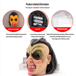 Adorno Colgante de Árbol con Sonido de Bruja para Halloween, Inducción Eléctrica Activada por Tacto, Payaso Luminoso, Decoración para Casa Encantada - Product Image 6