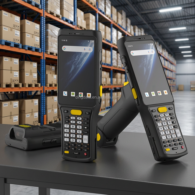 Android 13 Rugged Handheld Mobile Computer IP65 Industrial PDA with 4 Inch Touch Screen