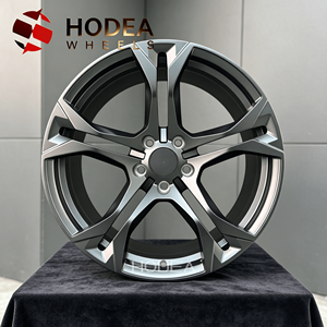 Jantes forgées 5 branches à profil profond concave, finition mate gris anthracite usiné, 18-22 pouces, jantes en alliage personnalisées pour voitures de sport - Product Image 1