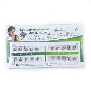 100x Hoge Kwaliteit Orthodontische Mim Monoblock Roth Mini 022 Beugels