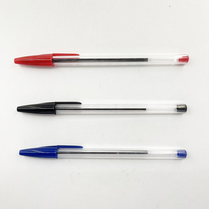Bolígrafo de Plástico Simple de 1.0 mm para Oficina, Tinta de Aceite en Rojo, Azul y Negro, Venta al Por Mayor - Product Image 1