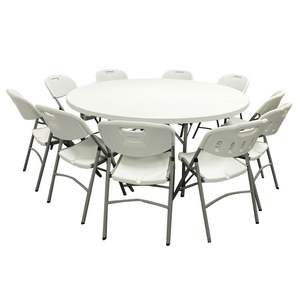 Patio extérieur pour terrasse sans bras de stade avec roue, bon marché, pliable, maison, fête et Tables, chaises de Table en <span class=keywords><strong>plastique</strong></span> dur - Product Image 4