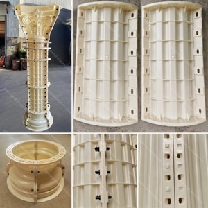 Moules de moulage haut de gamme pour piliers en <span class=keywords><strong>béton</strong></span>, colonnes romaines en ABS, poteaux décoratifs en plastique pour la construction de maisons, formes de construction préfabriquées en ciment - Product Image 4