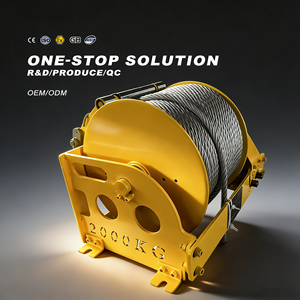 Winch Engkol Tangan Dua Kecepatan dengan Penggerak Roda Gigi Cacing dari Produsen, Winch Industri yang Dapat Disesuaikan dengan Perkakas Listrik - Product Image 1