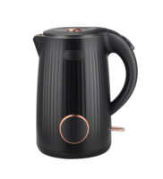 Bouilloire électrique sans fil portable en acier inoxydable, arrêt automatique, protection contre l'ébullition à sec, capacité de 1,6 à 2,0 L, utilisation à domicile ou à l'hôtel