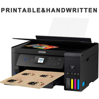 8,5x11 Zoll A4 Briefgröße Vollblatt Beschreibbares Bedruckbares Braunes Kraft-Selbstklebendes Etikettenpapier für Tintenstrahl- und Laserdrucker