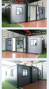 Casa Contenedor Expandible de Color Personalizado, Panel Sándwich Prefabricado, Casa Modular Pequeña Plegable, Casa Móvil de 36 o 72 <span class=keywords><strong>Metros</strong></span> <span class=keywords><strong>Cuadrados</strong></span> - Product Image 4