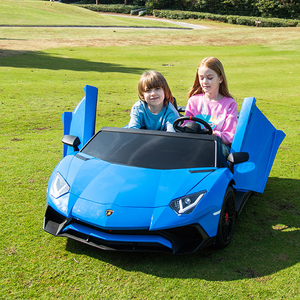 Voiture électrique <span class=keywords><strong>Lamborghini</strong></span> Aventador SVJ sous licence, 2 places, pour adultes et enfants, moteur sans balais, batterie 24V, surdimensionnée pour les grands enfants - Product Image 1