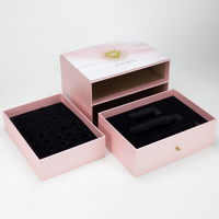 Caja de Regalo de Lujo con Logotipo Personalizado, Caja Rígida Reciclada con Impresión UV y Estampado Dorado para Cosméticos y Joyería
