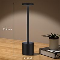 IP54 lampu meja tanpa kabel portabel, lampu meja LED Modern 5000mAh dapat diisi ulang 3 WARNA peredupan Stepless UNTUK RESTORAN