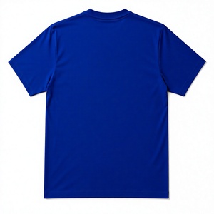 เสื้อยืดสีน้ำเงินรอยัลสำหรับผู้ชาย 100% แขนสั้น พิมพ์ลาย แห้งเร็ว ทรงปกติ คอกลม - Product Image 2