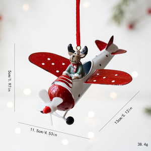 Adornos Colgantes para Árbol de Navidad DAMAI, Santa Claus, Reno y Avión, Decoraciones Navideñas - Product Image 6