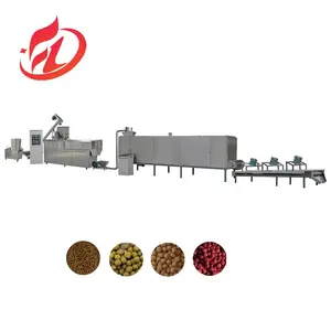 Haustierfutter-Pelletschneckenmaschine Einzelschnecken-Fischfutter-Verarbeitungslinie Haustierfutterverarbeitung Extrudermaschine