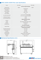 Source laser fibre 3000w 4000w 6000w Max pour machine de découpe laser