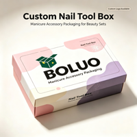 Boîte cadeau en papier pour outils de nail art, personnalisée