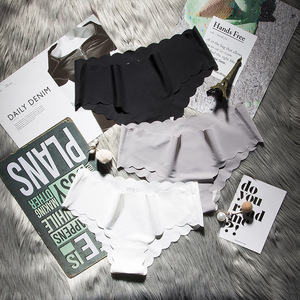 Venta caliente nueva moda sedoso suave secado rápido ropa interior diaria para adultos de tiro bajo de punto <span class=keywords><strong>sin</strong></span> rastro - Product Image 1