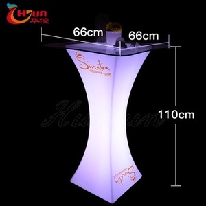 Juego de mesa y taburete con luz LED para <span class=keywords><strong>Bar</strong></span>, mesa de comedor alta para fiestas, piscina, entretenimiento, Material plástico para el hogar, <span class=keywords><strong>Bar</strong></span>, sala de estar - Product Image 2