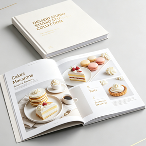 Wholesale Custom Printed Hard Cover Catalog Book Luxury Coffee Art Album High <b>Gloss</b> <b>Paper</b> Perfect Binding Company Brochure Print - Product Image 3