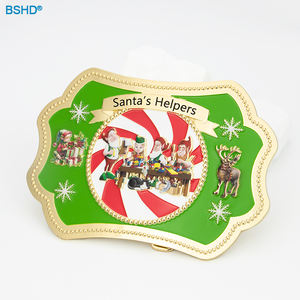 Vente <span class=keywords><strong>en</strong></span> gros d'accessoires de déguisement de Noël avec logo personnalisé français 148*106mm Boucles de ceinture <span class=keywords><strong>en</strong></span> métal <span class=keywords><strong>en</strong></span> alliage de zinc pour <span class=keywords><strong>le</strong></span> <span class=keywords><strong>père</strong></span> Noël - Product Image 1