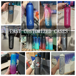 Wasserflaflabotol Minum 1000ml Tritan plastik şişeler su sporları spor 1L Bpa ücretsiz özel Logo - Product Image 6