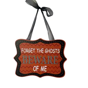 Halloween madera olvidar los fantasmas Colgante placa ornamento