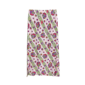 Nouvelle jupe midi été 2026 - Jupe midi plissée Miyake à imprimé rétro taille haute amincissante coupe droite design confortable - Product Image 5