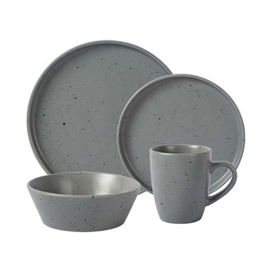 नॉर्डिक शैली गर्म बेच चीनी मिट्टी के बरतन tableware सेट तिल पोल्का डॉट प्लेट प्रतिक्रिया शीशे का आवरण चीनी मिट्टी का कटोरा प्लेट मग - Product Image 3