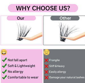 Pestañas postizas personalizadas de fábrica 40D, set de 240 racimos de gran capacidad, rizo voluminoso, libro de pestañas para injerto - Product Image 4