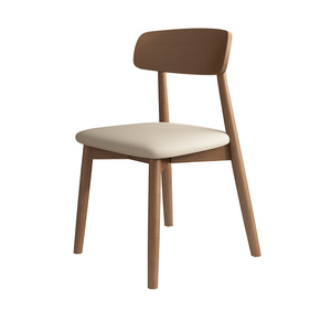 Chaise de salle à manger en bois, style scandinave moderne, rembourrée, meubles pour la maison - Product Image 5